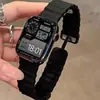 Adequado para AppleWatch789 Pulseira Apple Watch iwatch10 Geração se Silicone Marinho Magnético Dobrável Relógio
