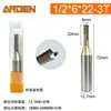 Cuchilla de Corte de Tres Hojas Arden Tct Cabezal de Corte para Máquina de Recorte para Carpintería Máquina de Grabado Cuchilla Ranuradora Rompevirutas de Acero de Tungsteno
