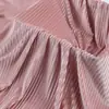 Tira de hoyo plisada terciopelo coreano terciopelo dorado terciopelo elástico pantalones ropa tela de terciopelo DIY punto