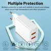 Padrão 2.4A QC3.0 carregador de telefone móvel USB duplo cabeça de carregamento de 2 portas padrão americano padrão europeu cabeça de carregamento de viagem padrão britânico
