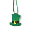 Collar con colgante verde trébol Collar verde con cuentas para el Festival Irlandés Sombrero St. Accesorios de Decoración para la Fiesta de Patrick