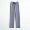 Pantalones Anchos Nuevos de Otoño e Invierno Transfronterizos para Mujer, Pantalones Rectos Espesos de Cintura Alta de Punto con Hilo de Alma, Pantalones Casuales de Longitud Completa