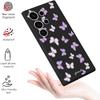 Capa Protetora Roxo Borboleta para Samsung A53/A15 Capa de Telefone TPU Fosca S23 Capa de Silicone S25 Adequada para Sites Independentes