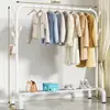 Perchero Moderno Minimalista de Acero al Carbono, de Pie Vertical Moderno Minimalista para Uso Doméstico, Colgador de Ropa y Pantalones, Colgador de Corbatas, Almacenamiento con Compartimentos