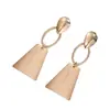 Accesorios Cuadrados Nuevos Transfronterizos Europeos y Americanos Material en Blanco Regalos Navideños Llavero con Letras Metálicas Pendientes Pendientes