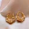 Novos Brincos Argola Texturizados de Camada Dupla para Mulheres, Design Simples, Presilhas de Orelha de Nicho, Elegantes, Luxo Leve, Joias de Orelha de Alta Qualidade