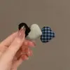 Pinza para el Cabello Melaleuca Otoño e Invierno para Mujer Lazo Estampado Leopardo Exquisita Pinza BB Accesorios para el Cabello Nuevo Estilo 2026 Pinza de Pato de Punto Versátil