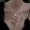 Collar de perlas para mujer, colgante, nuevo estilo 2024, collar con cadena de lana sencilla de lujo de alta gama.