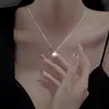 Collar de Perlas Colgante para Mujer 2024 Nuevo Popular Collar Ins Nicho Lujo Accesible Gama Alta Cadena Sencilla para Suéter
