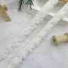 Borde de Hongo de 2 cm Negro y Blanco Lana Trenzada Encaje Pequeño Fragante Cinta de Encaje para Manualidades Accesorios de Ropa Borde de Ropa Tapeta Puños