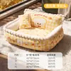 Cama para perro de marca compartida Hello Kitty, cama cuadrada de encaje para perros y gatos pequeños y medianos, adecuada para todas las estaciones, cama para mascotas extraíble y lavable