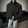Chamarra bomber de trabajo estilo americano con cuello alto para hombre, tendencia otoño e invierno 2026, fresca y casual, holgada, tipo béisbol