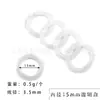 Anillo Abierto de Plástico Hebilla Doble Anillo Circular de Plástico Hebilla Calabaza Anillo para Tarjetas Capacidad Extra Grande Encuadernación de Tarjetas Anillo de Libro de Plástico