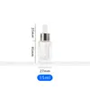 Botella Gotero Cuadrada de 10ml Botella de Vidrio para Dispensar Aceite Esencial Botella Cuadrada para Líquido Esencial Botella Dispensadora de Cosméticos con Esencia Original