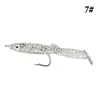 Cebo Luya Multicolor 7cm anzuelo simple cola T software de simulación anguila cebo falso pesca en mar cebo falso Luya venta al por mayor