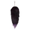 Colgante de pelo de zorro de 30 cm para Halloween, cola de zorro azul plateada, accesorio de piel auténtica, colgante para bolso de mujer