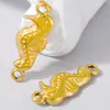 Acero Inoxidable 304 Colgante de Caballito de Mar Accesorios Estilo Marino Accesorios de Verano Cadena para Clavícula Pulsera Joyería DIY En Stock