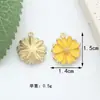 Accesorios para Joyería DIY Transfronterizos Estilo Pastoral Abejita Girasol Panal Mielera Aleación Colgante de Goteo de Aceite Llavero