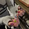 Acessórios de Pedraria para Nail Art Flor Gota d'Água K9, Pedrarias Populares de Luxo em Flor Empilháveis, Decorações de Pedraria Florais de Riqueza e Prosperidade