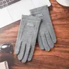 Guantes Cálidos para Hombre para Otoño e Invierno, Forrados de Felpa y Engrosados, Adecuados para Correr, Deportes al Aire Libre, Ciclismo, Conducir, Resistentes al Viento y Compatibles con Pantalla Táctil