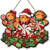 Nueva Decoración para el Hogar de Amazon Elementos Navideños de Invierno Celebración Navideña Letrero de Madera Placa Decorativa Creativa