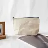 Bolsa de Maquiagem de Lona Amazon em estoque Bolsa de Mão para o Trabalho/Deslocamento Porta-Moedas Estojo para Lápis Grande Capacidade Logo Personalizado