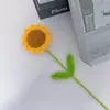 Ramo de Flores de Hilo Tejidas a Mano, Flores Artificiales, Girasoles, Rosas, Cara Sonriente, Día del Maestro, Graduación, Día de la Madre, Regalo Pequeño
