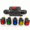 Interruptor à Prova d'Água Externo no Fio 6A/250V Três Pinos Contato Prata Modificação de Interruptor para Luz de Veículo Elétrico Carro