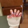 Unhas Vestíveis Pintadas à Mão de Cor Mista Olho de Gato Manicure de Luxo Leve Adesivos Prontos Branqueamento Elegante Adesivos de Unha de Alta Qualidade Pontas de Unha para Manicure