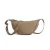 Bolso Transfronterizo para Mujer Estilo Japonés Color Sólido Bolso de Mano Bolso Dumpling para Mujer Nuevo Modelo 2026 Ligero Bolso Cruzado de Lona para Hombro