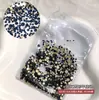 Leque Rei de Fundo Plano com Diamantes, Diamantes Redondos Transparentes, Semicírculo de Cristal Brilhante, Diamantes Coloridos de Fundo Plano, Diamantes Soltos Ss4, Joias de Diamante para Nail Art