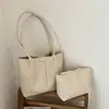 Bolso Grande Tejido Vintage para Mujer 2026 Nueva Moda Tendencia Versión Coreana Bolso Tote Simple Gran Capacidad Bolso de Hombro