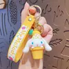 Chaveiro de Fruta em Vaso Desenho Animado Sanrio Cachorro de Orelhas Grandes Boneco Criativo Pingente para Carro Bolsa Pequeno Presente Venda por Atacado