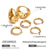 Brincos Jingqiao Europeus e Americanos de Aço Inoxidável Luxo Acessível Nicho Três Pares de Brincos de Aço Titânio Zircônia Design Brincos de Pérola