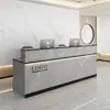 Recepção Balcão de Atendimento Empresa Pintura Balcão de Consultas Simples Moderno Salão de Beleza Loja de Roupas Pequeno Bar Caixa