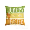 Decoración del Hogar Transfronteriza Funda de Almohada Conejo de Pascua Nórdico Cubierta para Cabecera de Sofá Funda de Almohada de Lino Venta al por Mayor Personalización