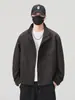 2026 Nova Jaqueta Curta com Gola Alta Masculina Outono Solta Versátil Roupa Exterior Casual Top Jaqueta Leve para Negócios Outono