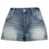 Shorts Jeans Bordados Laranja Jovem #Temperamento Moda Garota Apimentada Feminino Cintura Baixa Emagrecedor Levanta Bumbum Sexy Versátil Hot Pants