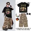 Ropa moderna para niños de street dance, atuendo de actuación de baile hip-hop para niños y niñas, disfraz de escenario de conjunto de batería hip-hop estilo callejero para niños