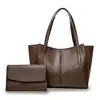 Bolso de Mujer 2026 Nuevo Estilo Coreano Moda Clásico Color Sólido Bolso Tote de Dos Piezas Gran Capacidad Práctico Bolso de Hombro