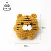 Muñecas de Dibujos Animados, Tigre de Punto de Lana, Elefante, Gallo, Productos Terminados de Tejido Creativo con Forma de Dumpling, Pequeños Adornos, Accesorios para Bolsas