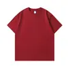 Camiseta de algodón de peso pesado para hombre, de alto recuento, 260 g, algodón puro, corte holgado, manga corta, personalizable, estilo unisex, disponible en múltiples colores, con una sensación sustancial de algodón