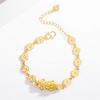 Pulsera Europea Dólar Oro Valiente Dinero Latón Chapado en Oro Pulsera Valiente Chapada en Oro Vietnam Oro Chapado Imitación Oro Joyería para Damas