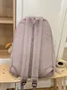 Mochila Pequena Estilo Preguiçoso Ins Coreano de Aparência Sofisticada Leve Cor Pura Simples Repelente à Água Mochila Casual para Viagem
