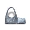 Bolsa de Mano Tejida a Mano para Almuerzo Xiaozhong para Mujer Bolso de Hombro de Gama Alta Bolso de Mujer 2024 Bolso Cruzado Portátil para Hombro
