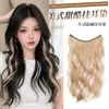Extensões de cabelo clip-in de peça única para realce para mulheres, volumosas, aumentam o volume do cabelo, cachos ondulados à água, clip-in para orelha, cor dopamina, extensões de cabelo