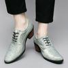 Zapatos casuales de piel para hombre que aumentan la altura talla 38-46 zapatos británicos puntiagudos de tacón alto estilista espectáculo nocturno zapatos de piel