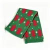 Bufanda de Punto con Árbol de Navidad Rojo, Estilo Coreano, Atmosférica, Cálida para Invierno, Versátil, Calentador de Cuello Regalo de Navidad para Pareja Estudiante