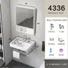 Lavabo de Pared para Uso Doméstico, Juego de Lavabo para Baño en Balcón, Soporte Triangular Simple de Cerámica para Apartamentos Pequeños