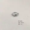 Pendientes de Cobre Ecológicos Simples Versátiles Parte Superior Estrecha Parte Inferior Ancha Aros Lisos Cuidado del Oído Moda Pendientes Circulares Aros para Orejas